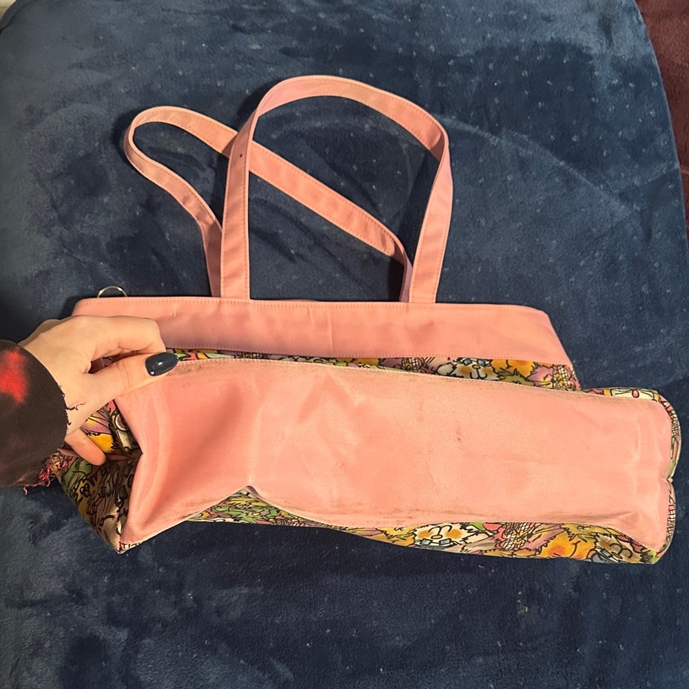 Colorful Funky Cat Tote Bag - Picture 3 of 5